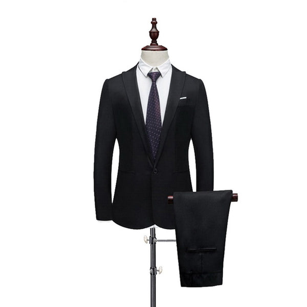 Oeak Hot Men Blazers Suit Sets 3 Pcs Blazer Suit +Vest +Pants Business Suits Sets Solid Color Oversize Dress Business Suit Set