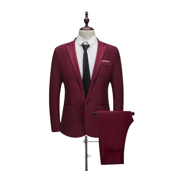 Oeak Hot Men Blazers Suit Sets 3 Pcs Blazer Suit +Vest +Pants Business Suits Sets Solid Color Oversize Dress Business Suit Set