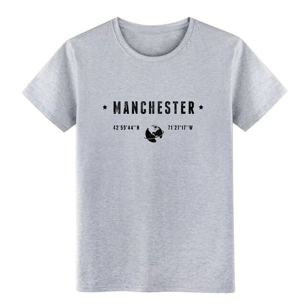 Men's Manchester t shirt Design tee shirt S-XXXL Costume Gift Comfortable summer Letters shirt