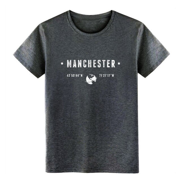 Men's Manchester t shirt Design tee shirt S-XXXL Costume Gift Comfortable summer Letters shirt