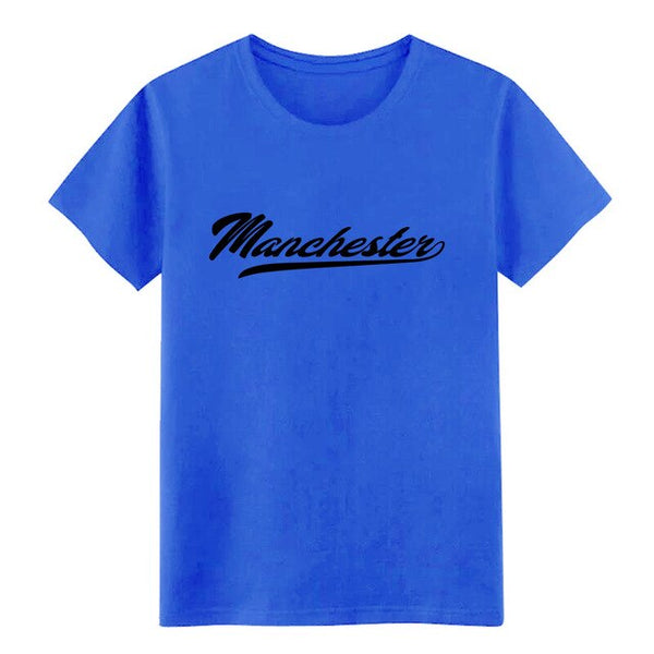 Men's Manchester City T-Shirt t shirt Customize cotton Crew Neck cool Cute fashion Spring Normal shirt